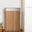 Panier à linge en bambou naturel avec couvercle et poignées, doublure amovible, idéal pour la salle de bain, la chambre à coucher et la salle de lavage-700364861-700364863