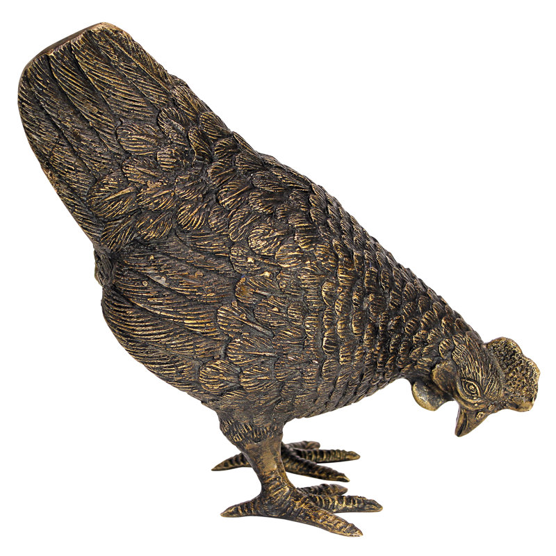Barnyard Hen Solid Garden Statue