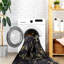 Tapis noir lavable (noir et doré)-525031356