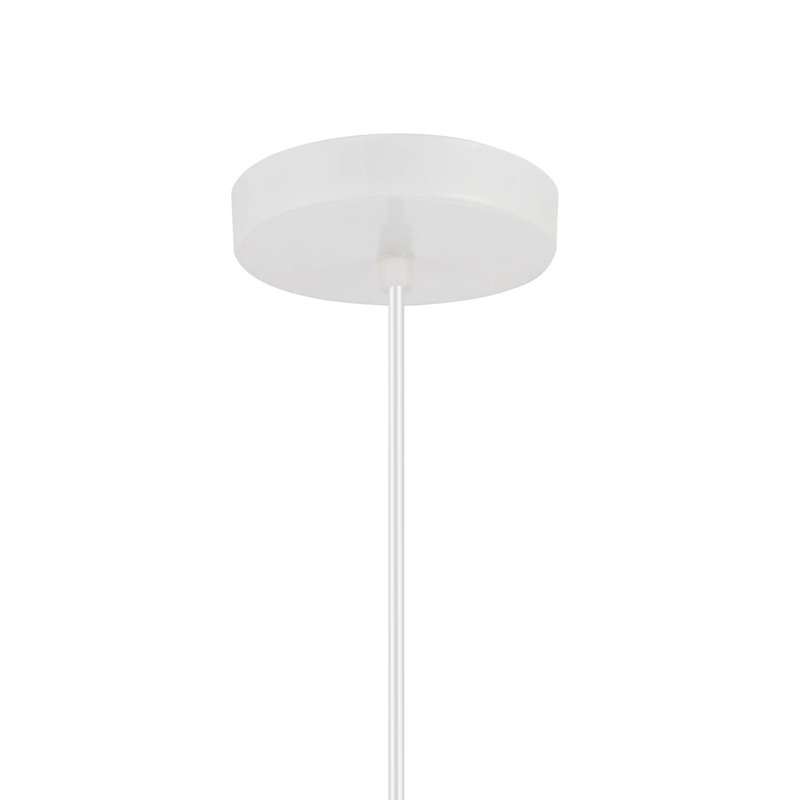 Luminaire suspendu 1 lumière à cône simple Lamontagne, Blanc mat