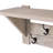 Castleton 40" Wide Industrial Rustic Farmhouse Solid Wood Coat Rack With Shelf And Bench