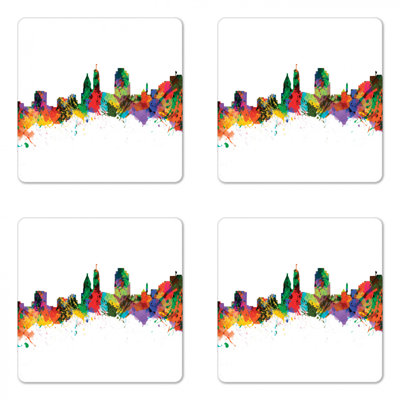 Square 4 Piece Coaster Set