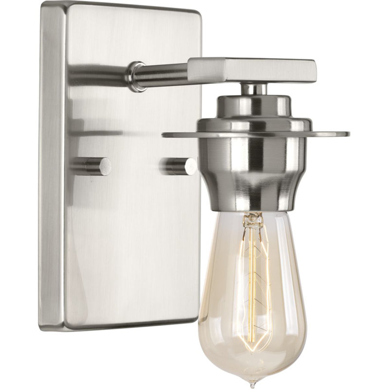 Éclairage pour meuble-lavabo 1 lumières Miesha, Nickel brossé