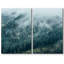 Vue aérienne du matin, brouillard d'hiver, paysage de montagne, impression de paysage-92285345-92285346
