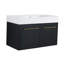 Meuble-lavabo simple 35,4 po avec plateau en résine Arvell