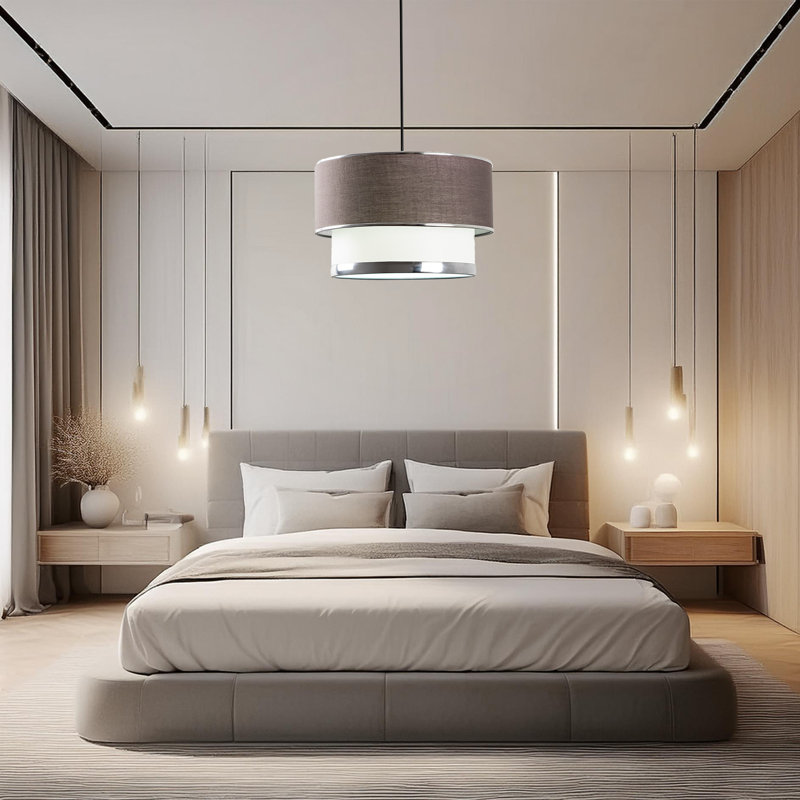 Lustre certifié CE en métal avec capuchon en coton