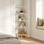 127.5 cm H x 30 cm W Corner Bookcase