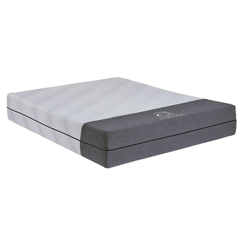 Matelas en mousse viscoélastique gélifiée 12 po avec fermeture à glissière, housse lavable, respirant et doux