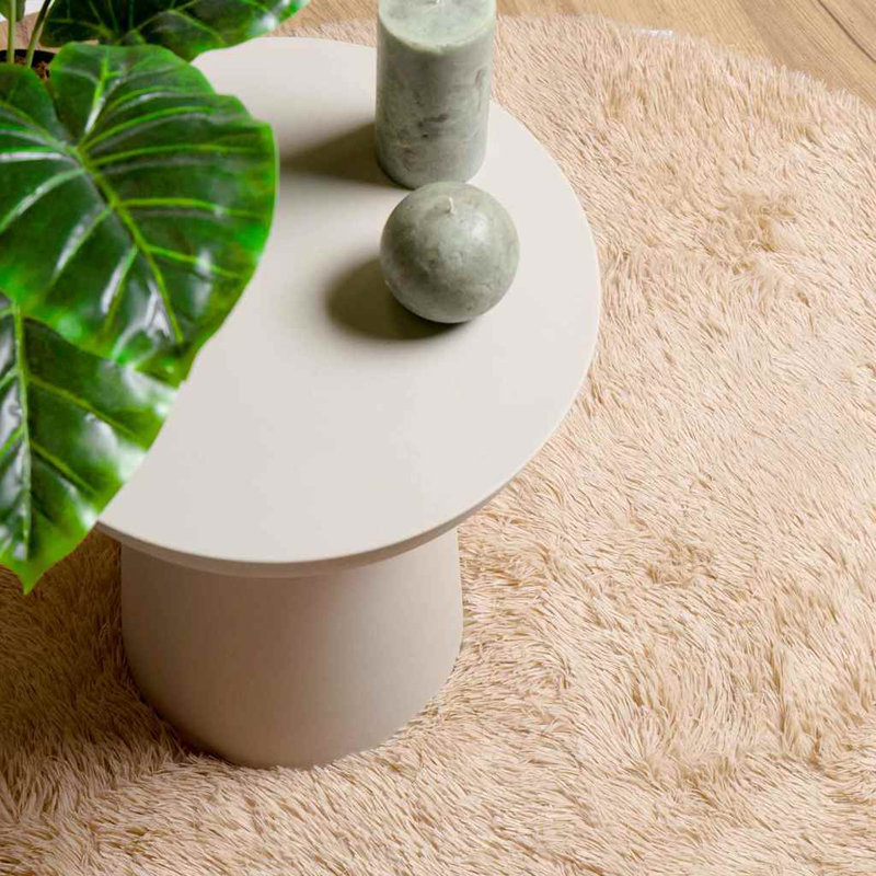 Solid Colour Area Rug, Round 100cm