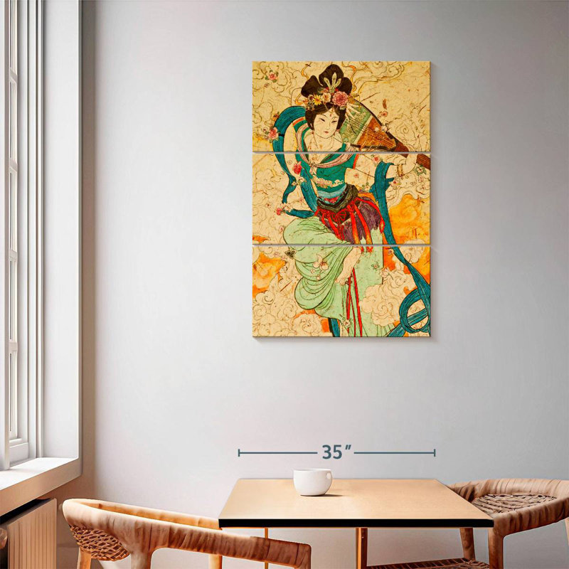 Musicienne chinoise Leisha, H 57 po x l 36 po
