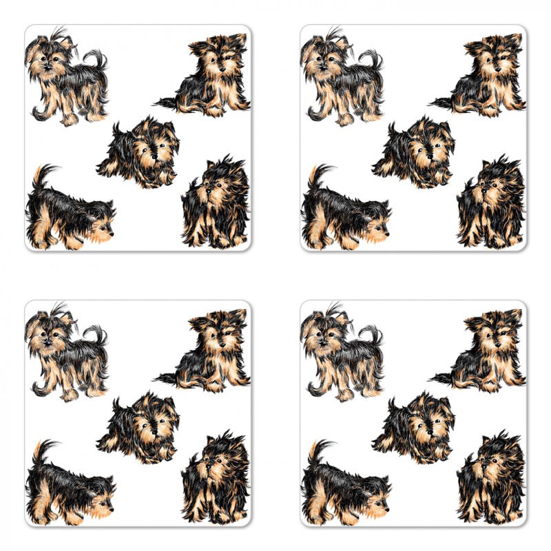 Sous-verre yorkie
