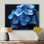 Nirvana bleu, bleu, hortensia, art mural