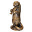 Standing Otter with Fish Garden Statue