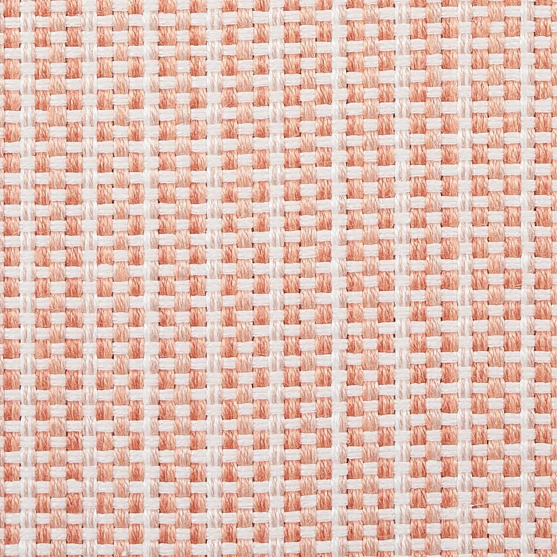 Tissu rustique natté, Corail
