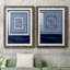 Indigo Tile IV - ensemble de 2 impressions encadrées-314729840-314729842