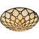Tiffany semi flush mount lighting