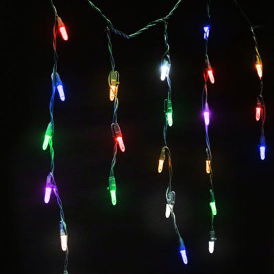 Dynamic RGB LED Icicle Drop Light Set