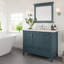 Meuble-lavabo double en porcelaine encastrable l 60 po x P 22 po Glebs-56503233-102127864