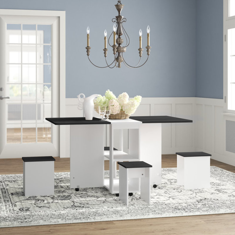 Ensemble repas pour 4 personnes Mccorkle, Noir