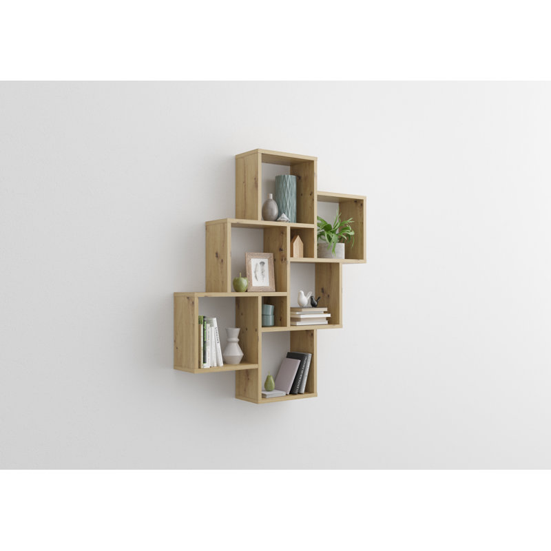 6 Piece Cube Shelf, Artisan Oak