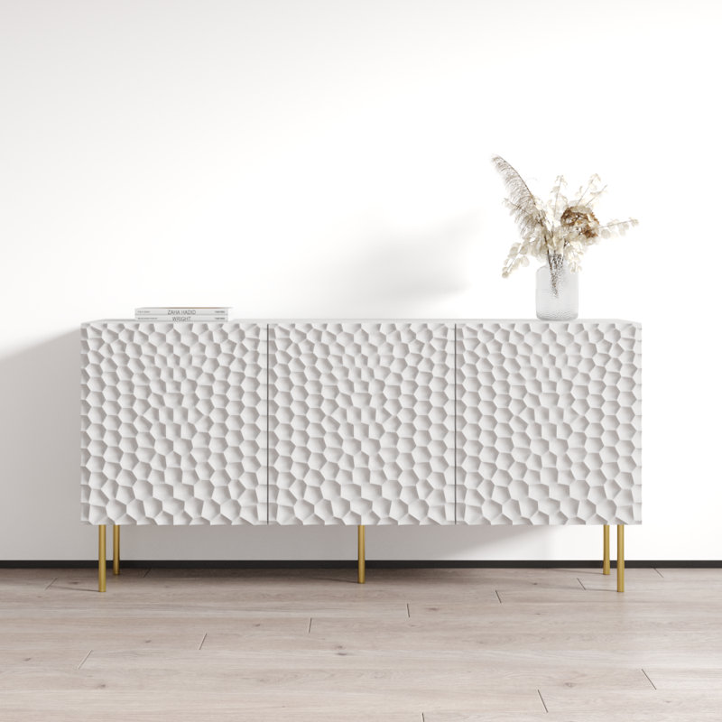 Warminster 59.8" Sideboard with Matte Finish, White