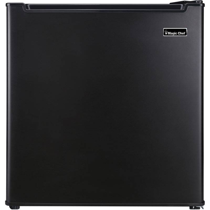 Magic Chef 1.7 CU 1.7 Cubic Feet Freestanding Mini Fridge with Freezer, Black