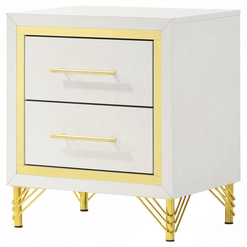 Chesney 2-Drawer Nightstand Bedside Table