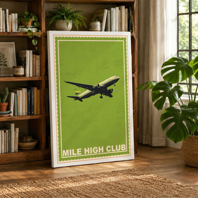 Mile High Club Retro - Wrapped Canvas