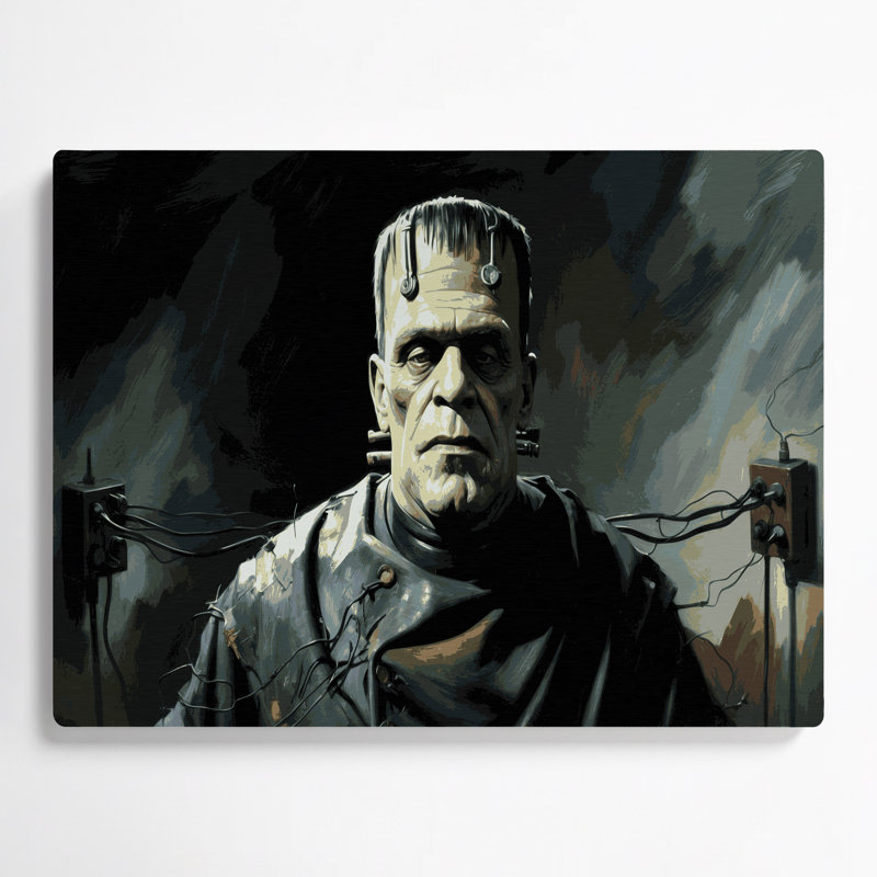 Art mural en métal bleu, Halloween, H 20 po x l 24 po