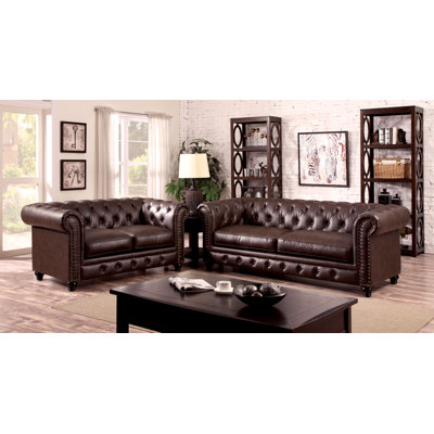 Emmalyn Faux Leather Living Room Set