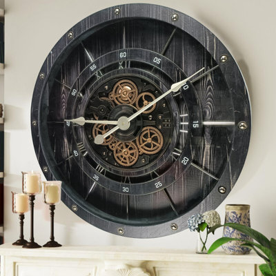 Solid Wood Analogue Wall Clock