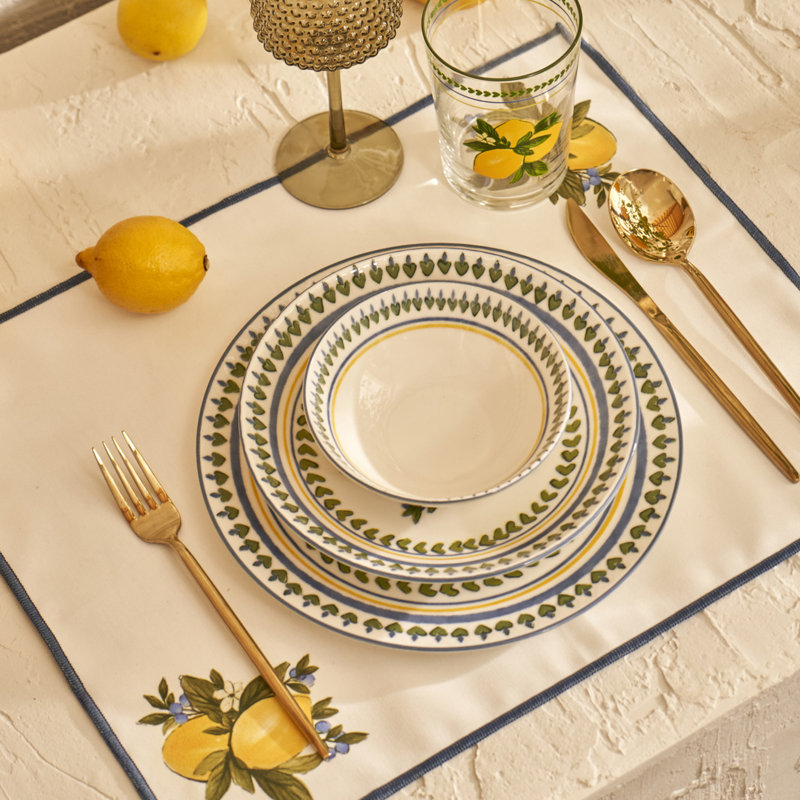 Napperon en coton Lemoncello