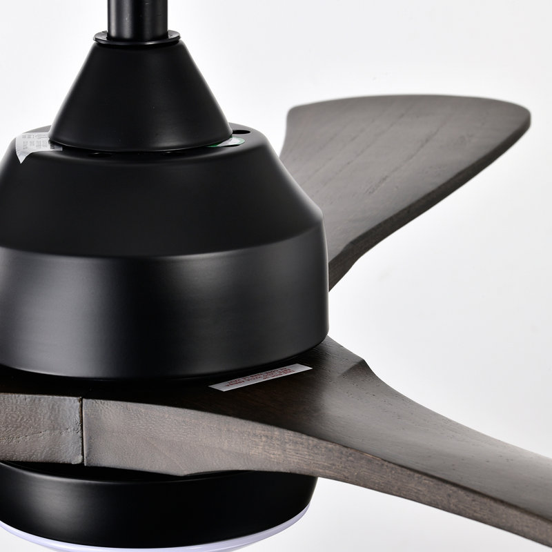 52" Ceiling Fan With Lights Remote Control,Quiet DC Motor 3 Blade Ceiling Fans 6 Speed Levels,Reversible Ceiling Fan, For Patio Living Room, Bedroom, Office,Indoor