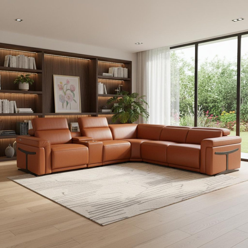 Canapé modulaire en L Camel