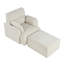 Chaise surdimensionnée avec repose-pieds avec rangement