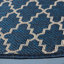 Joyner Looped/Hooked Navy/Beige Indoor/Outdoor Rug-12476279