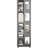 4 All Rotating Bookshelf With 360 Wheels, Easy Assembly, Design, White Color, Small Footprint And High Space Efficiency Book Rack Large Size, Black Smooth Rotation For Access-122505499