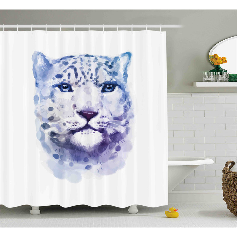 Rideau de douche simple pour chat animal, l 69 po x L 75 po