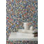 Papier peint floral bleu Prato Petite-2076442846