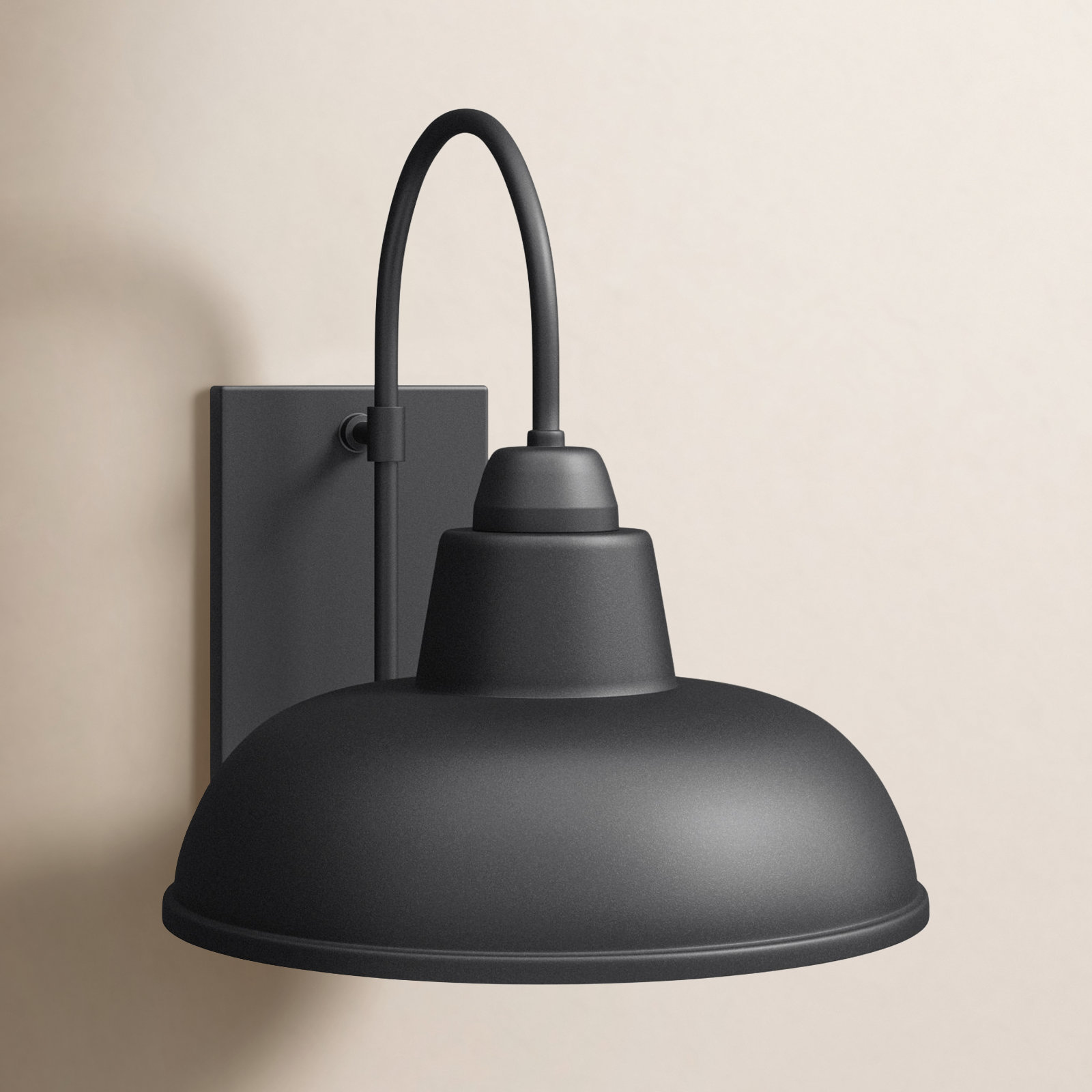 Loma Outdoor Barn Light, Black