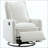Swivel Rocker Recliner Chair, Glider Rocker Recliner, Rocking Chair Nursery For Living Room Bedroom Apartment,Teddy Fleece-1299367416