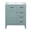 Ensemble de meuble-lavabo 30 po avec lavabo, armoire de salle de bain verte avec tiroirs, cadre solide et panneau de fibres à densité moyenne (ancien numéro de référence: N725S999222F)