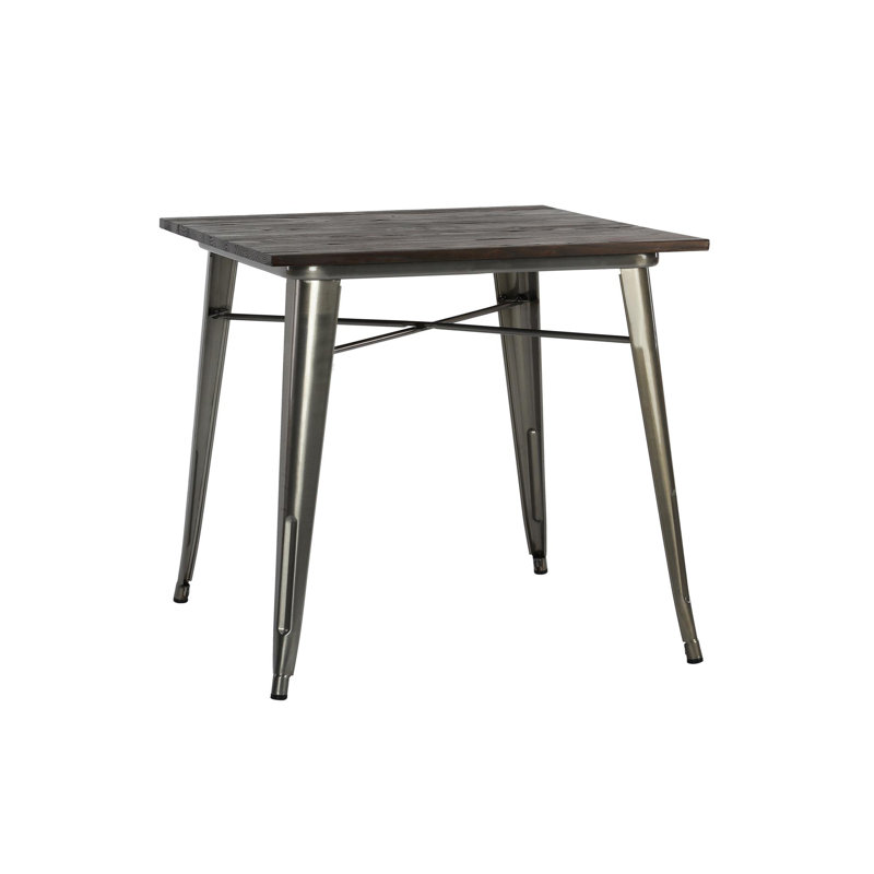 Metal Base Dining Table, Metallic