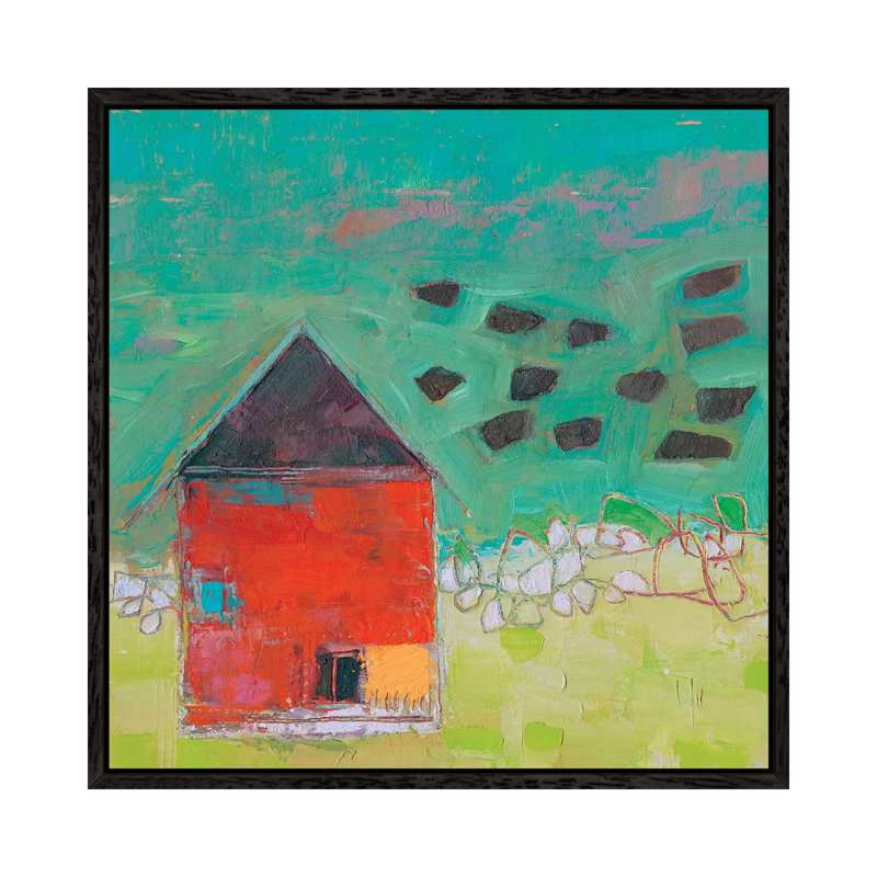 Pecatonica Barn by Sue Jachimiec - Gallery-Wrapped Canvas Giclée on Canvas, Black Floater Frame, 66.04cm H x 66.04cm W