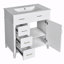 Meuble-lavabo de rangement avec lavabo en céramique-906225387