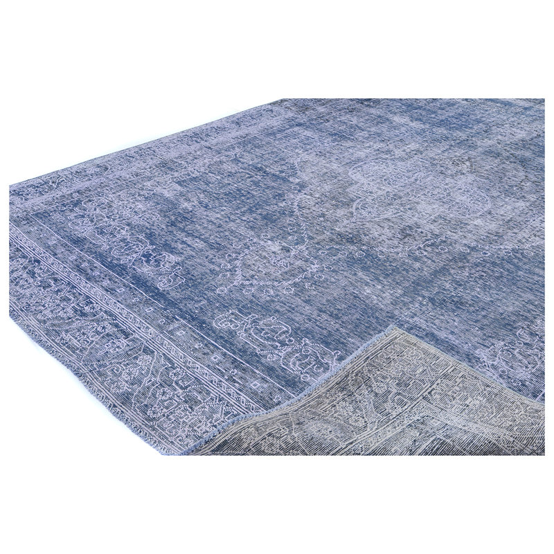 ZIVNVIZIGBL00 Wool Oriental Area Rug in Blue, Rectangle 6' x 9'