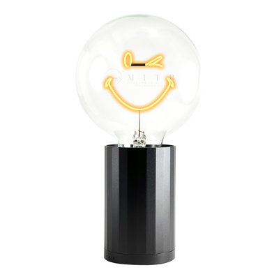 Bulb SMILEY WORLD KIDNESS Amber with Base Table Lamp PORTABLE