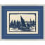 Indigo Ships 2 Painting