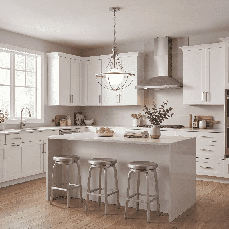 Elyott 1-Light Pendant in Brushed Nickel, Brushed Nickel