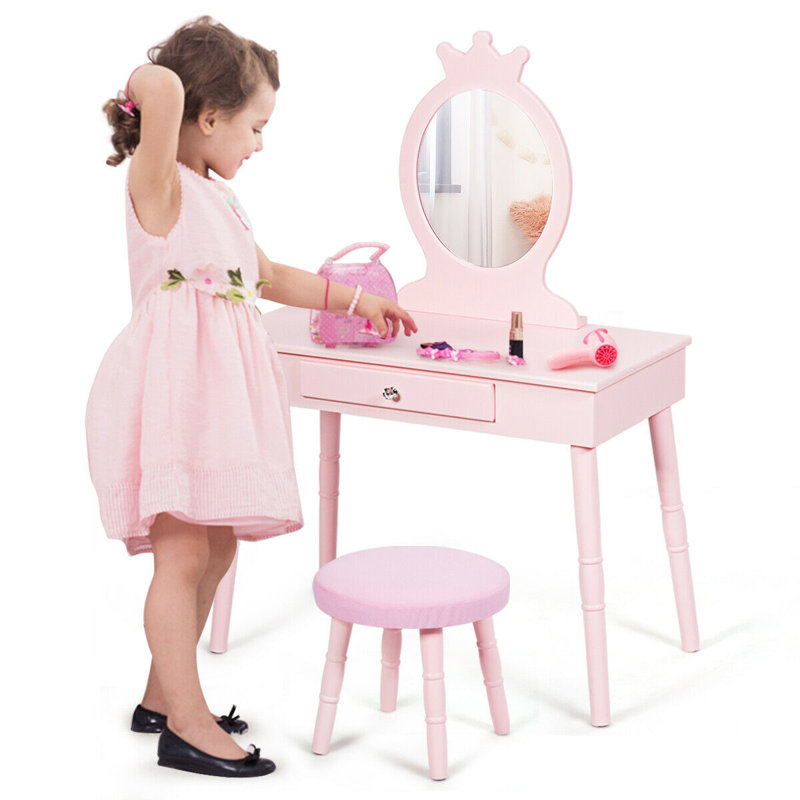 Demopolis Kids Vanity Set with Mirror